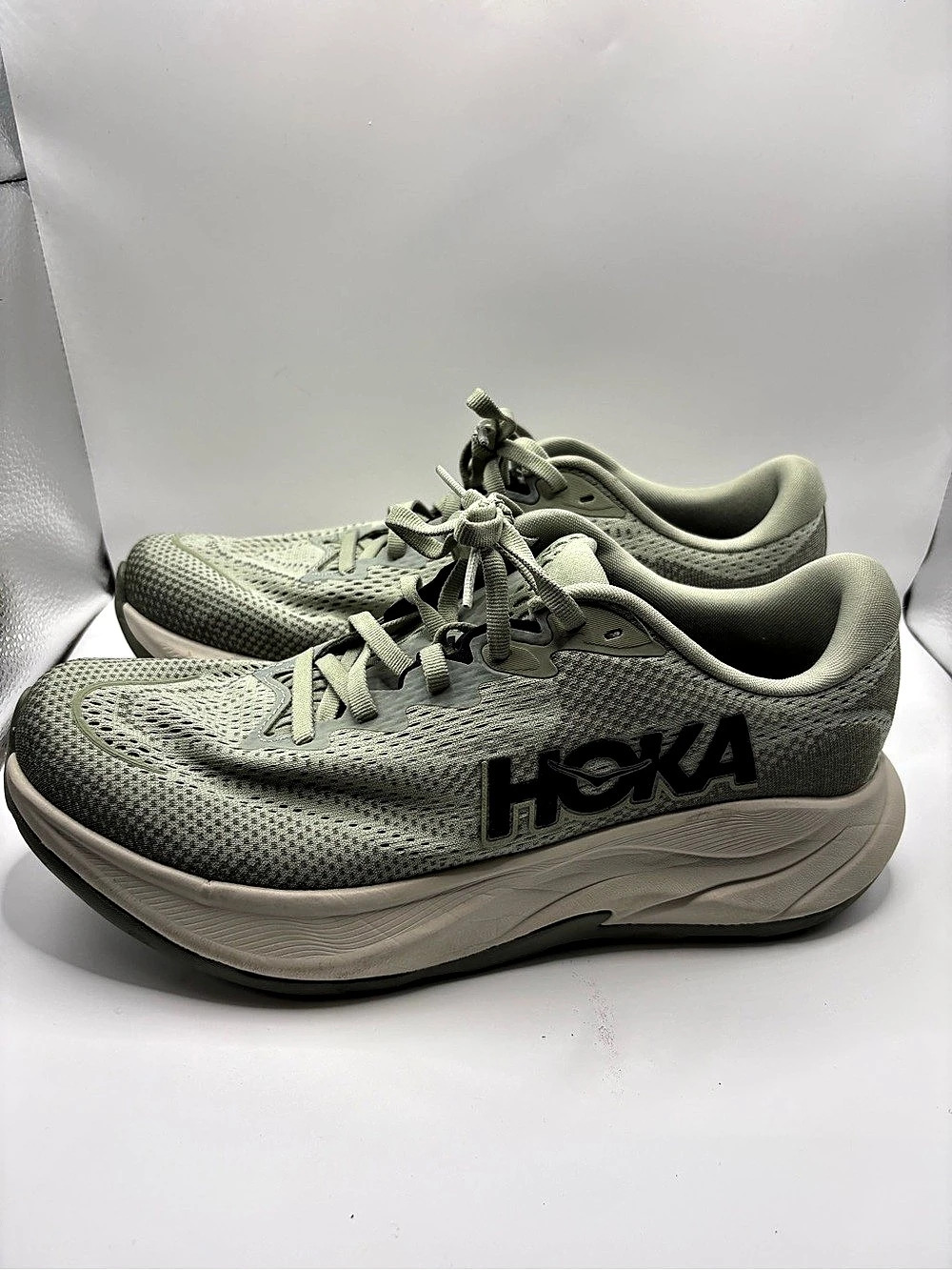 HOKA Rincon 4 Athletic Running Shoes Green US 9